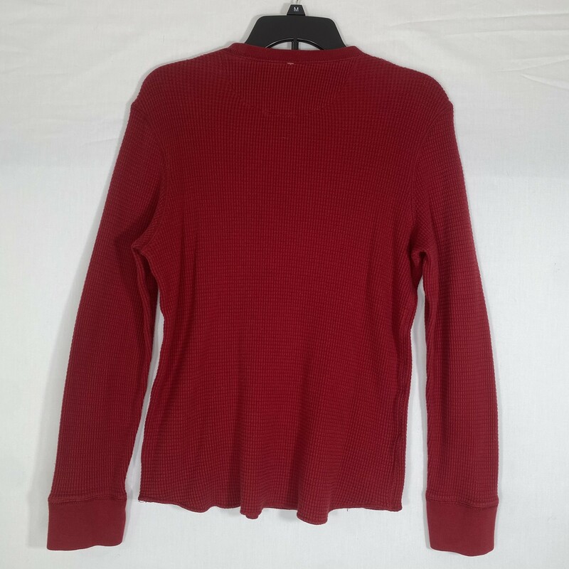 100-598 Gap, Red, Size: Small Red thermal long sleeve shirt 100% cotton