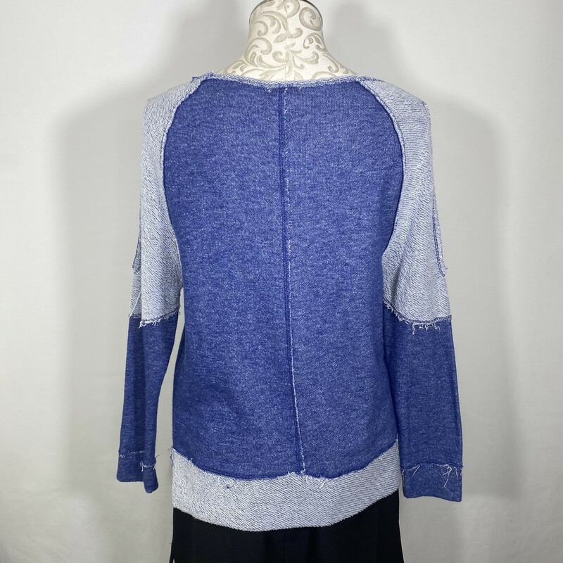 105-087 Live Love Dream, Blue, Size: Small sweater 65% Cotton  35% Polyester