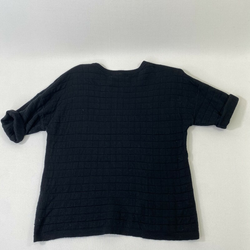 111-013 Banana Republic, Black, Size: Small Short Sleeve Sweater Material Shirt -