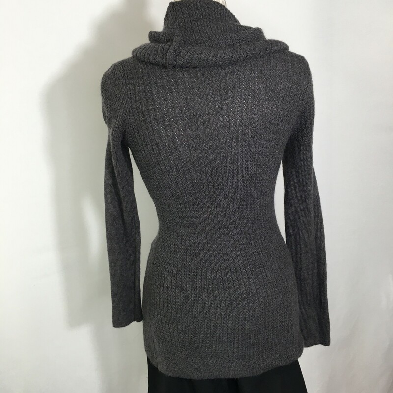 125-092 Even, Grey, Size: M grey cowl neck sweater 50% acrylic 30% wool 20% nylon  good