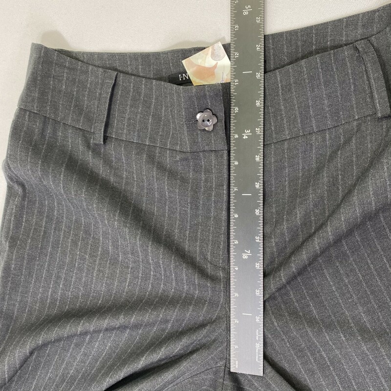 100-0102 Insight, Grey, Size: 10 pinstripe work pants polyester rayon spandex  Good Condition