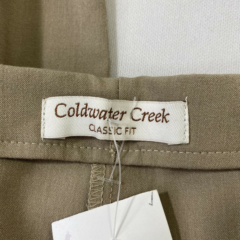 109-005 Coldwater Creek, Beige, Size: 8 Khaki Pants