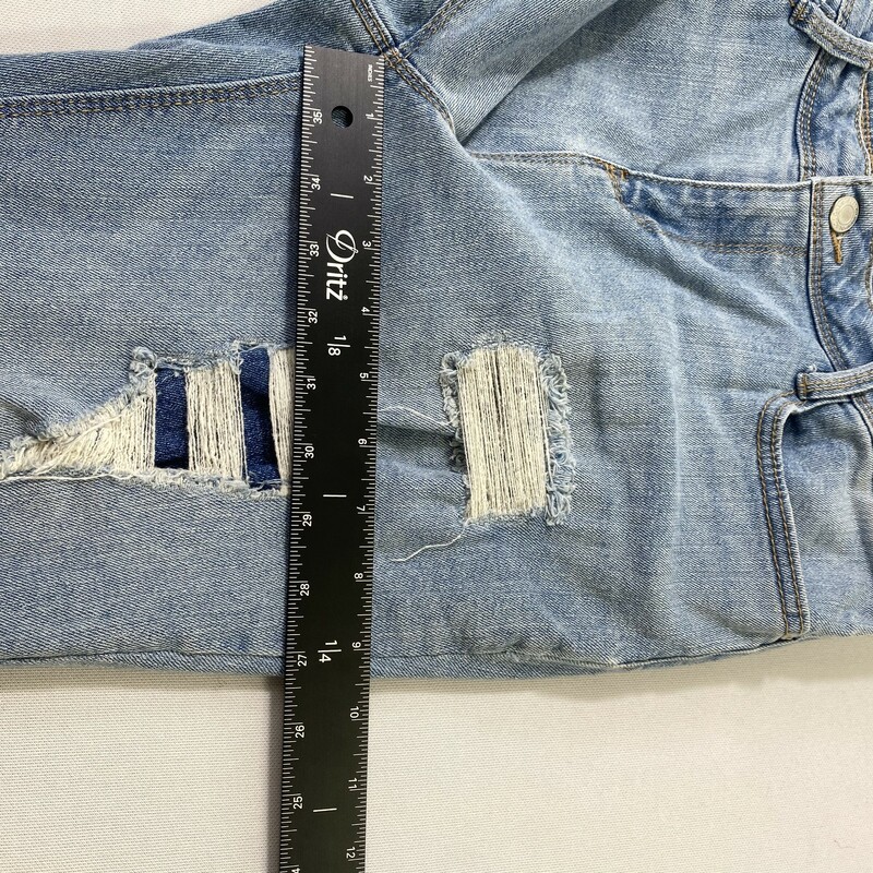 100-0312 Black Daisy, Blue, Size: 11 light wash ripped jeans denim  Good Condition
