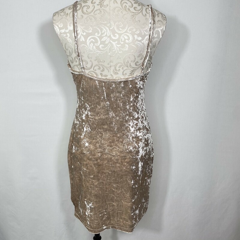 115-068 Dress Forum, Pink, Size: Large velvet dress with sequin design on bottom 100% polyester  good