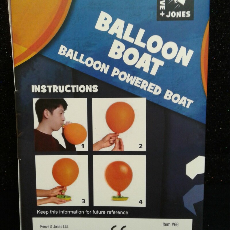 Balloon Powered Boat, 8+, Size: Balloons