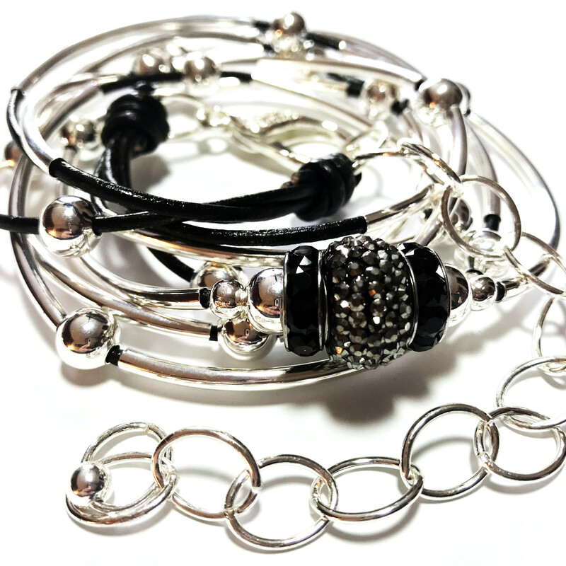 Dazzed Wr0002-bl 18, Black, Size: Wraps-neck<br />
2mm Original Round Leather-Silver Plated Accessories