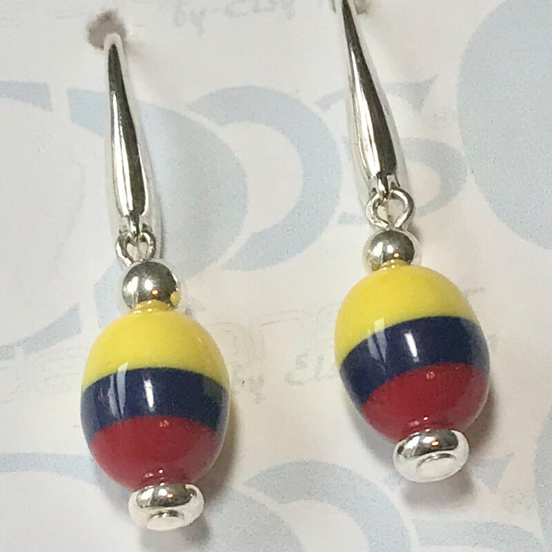 Espl-011 Ea0029o-t, Oval, Size: Earrings
10mm Colombian Oval Resine Beads-Silver Plated Accessories-Silver Plated Fishhok Earwire
