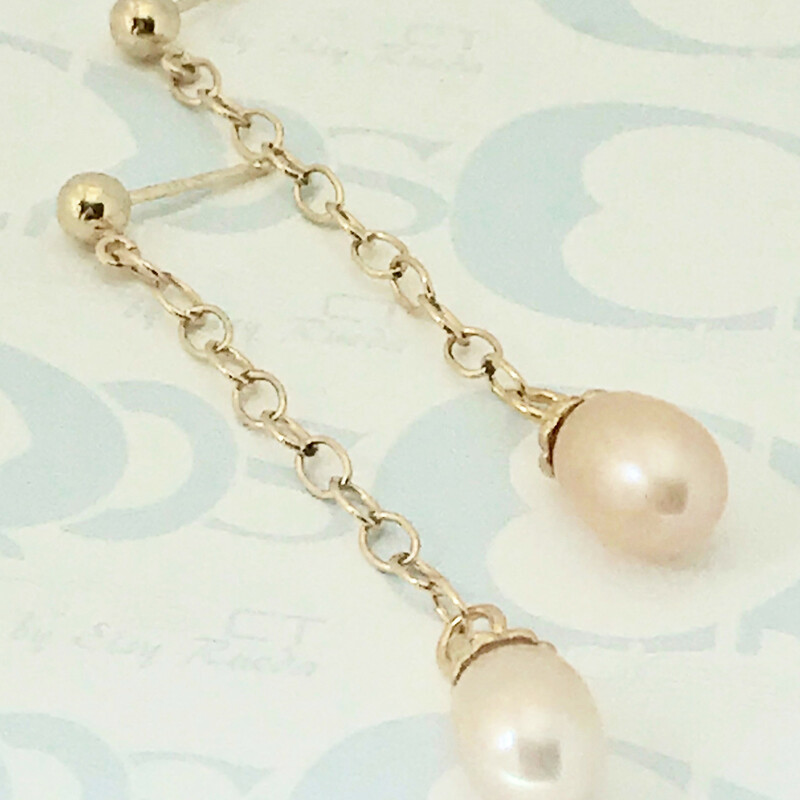 Egf-011 Ea0011-p, Peach, Size: Earrings
Freshwater Cultured Pearls-Gold Filled Accessories-14kt Gold Filled Earstuds