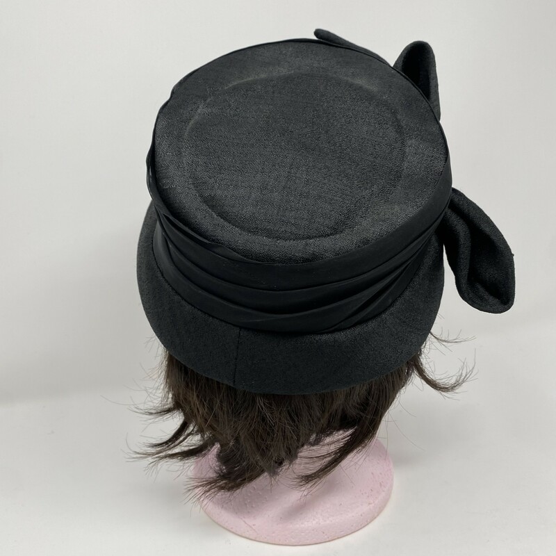 Small Hat With Bow On Sid, Black, Size: Hats union ade 6