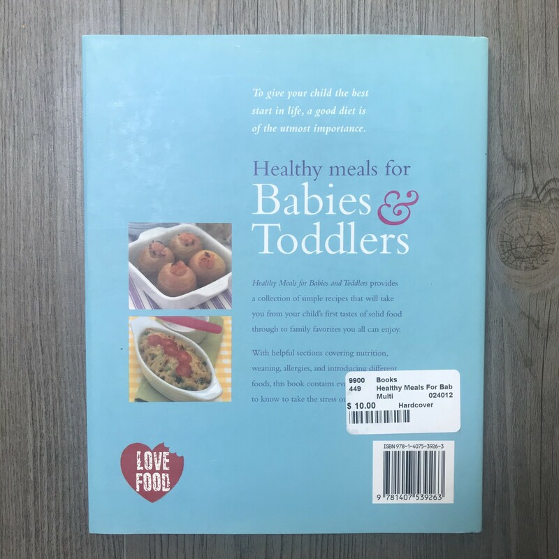 Healthy Meals For Baby &, Multi, Size: Hardcover