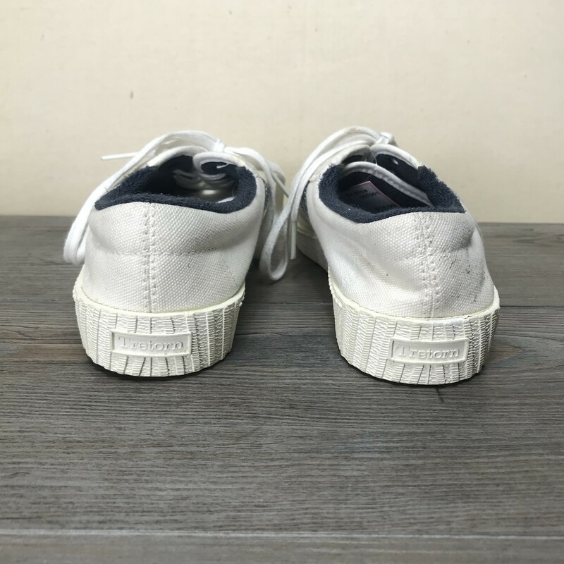 Tretorn Lace Up Shoes, White, Size: 4Y