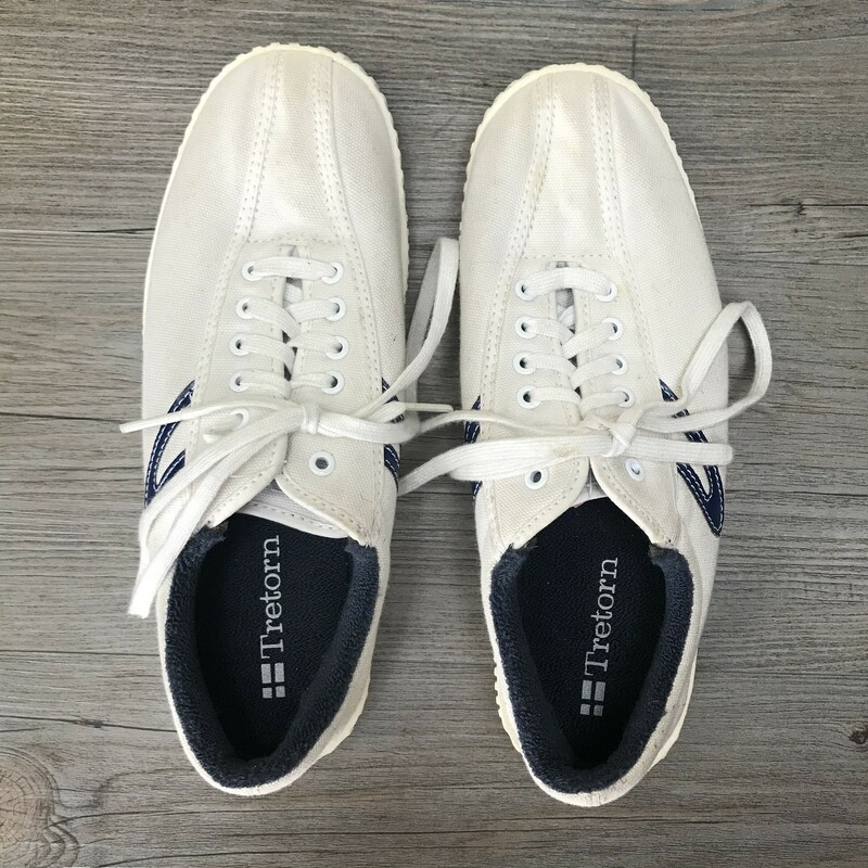 Tretorn Lace Up Shoes, White, Size: 4Y