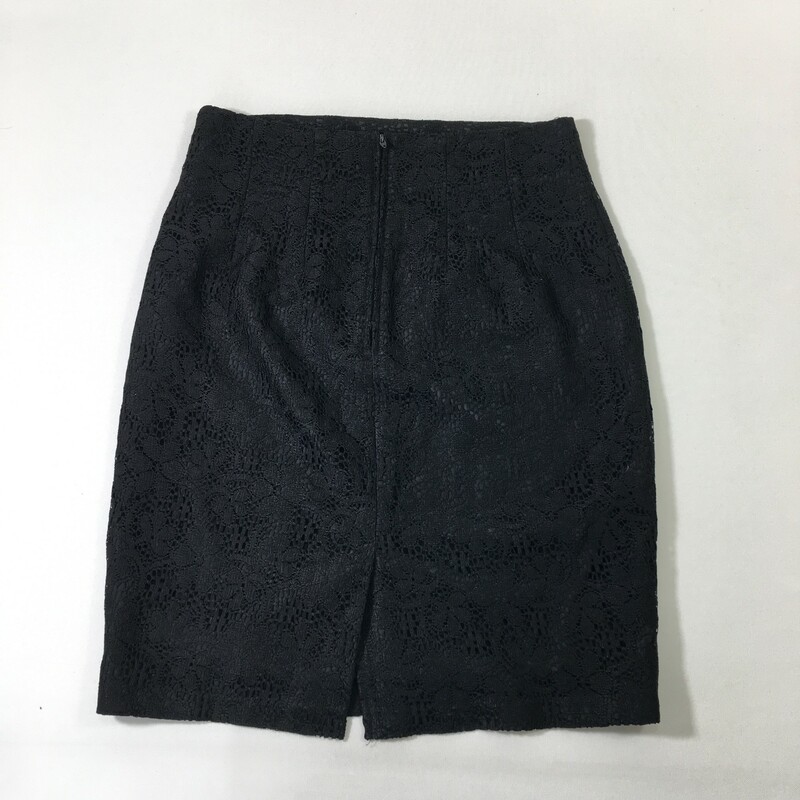 118-022 Casablanca, Black, Size: 8 lace pencil skirt