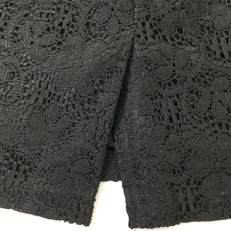 118-022 Casablanca, Black, Size: 8 lace pencil skirt