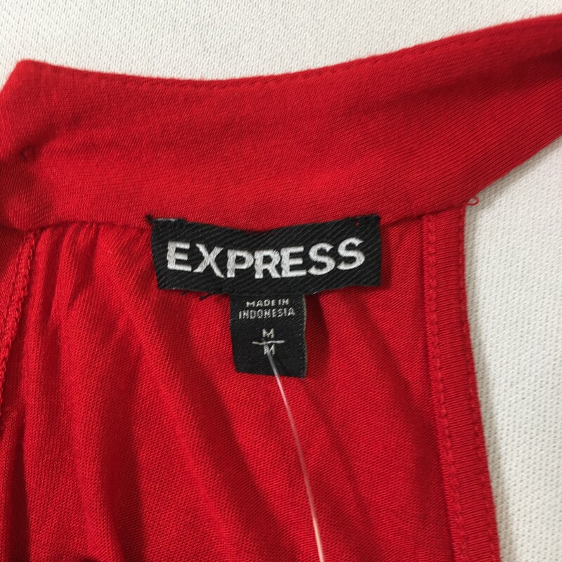 Express Halter Tank Top, Red, Size: Medium 100% polyester