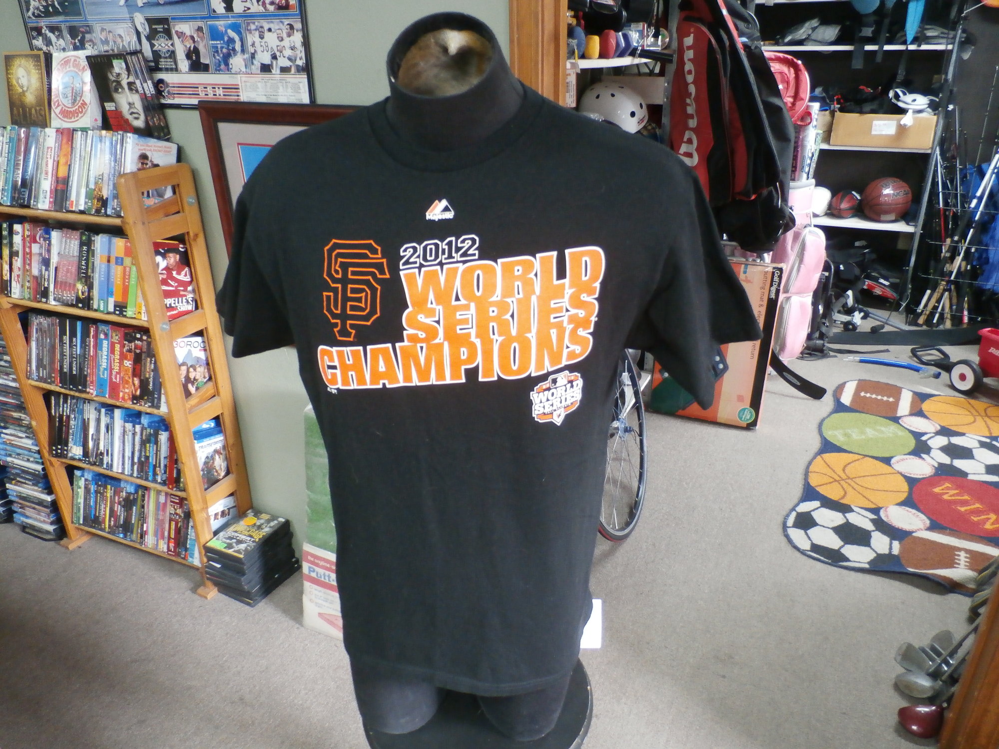 San Francisco SF Giants Shirt Mens Extra Large Black 2012 World