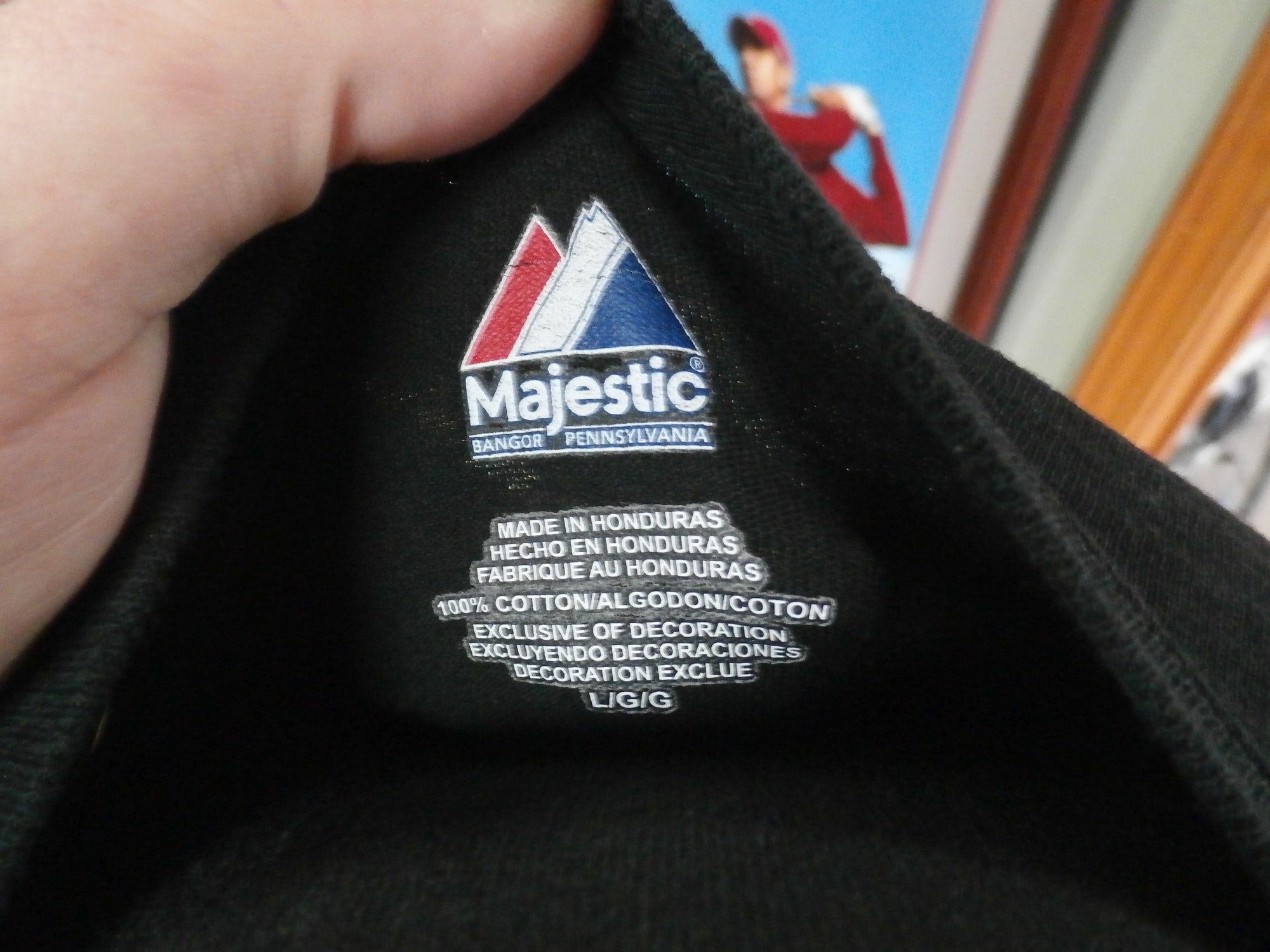Majestic Athletic Men's T-Shirt - Black - L