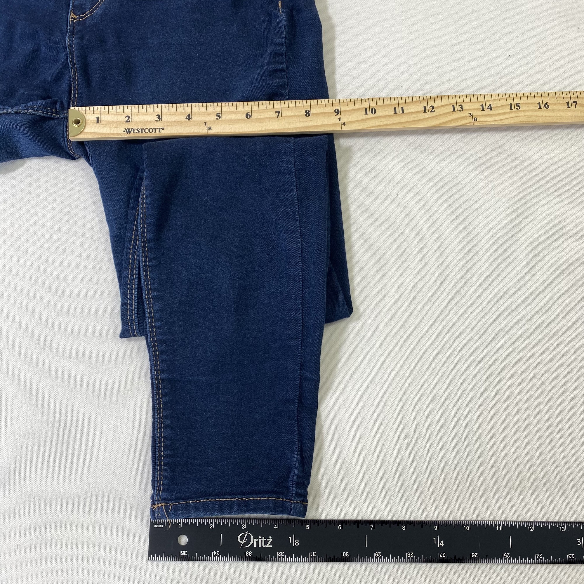 D.Jeans Solid Blue Jeggings Size 14 - 15% off