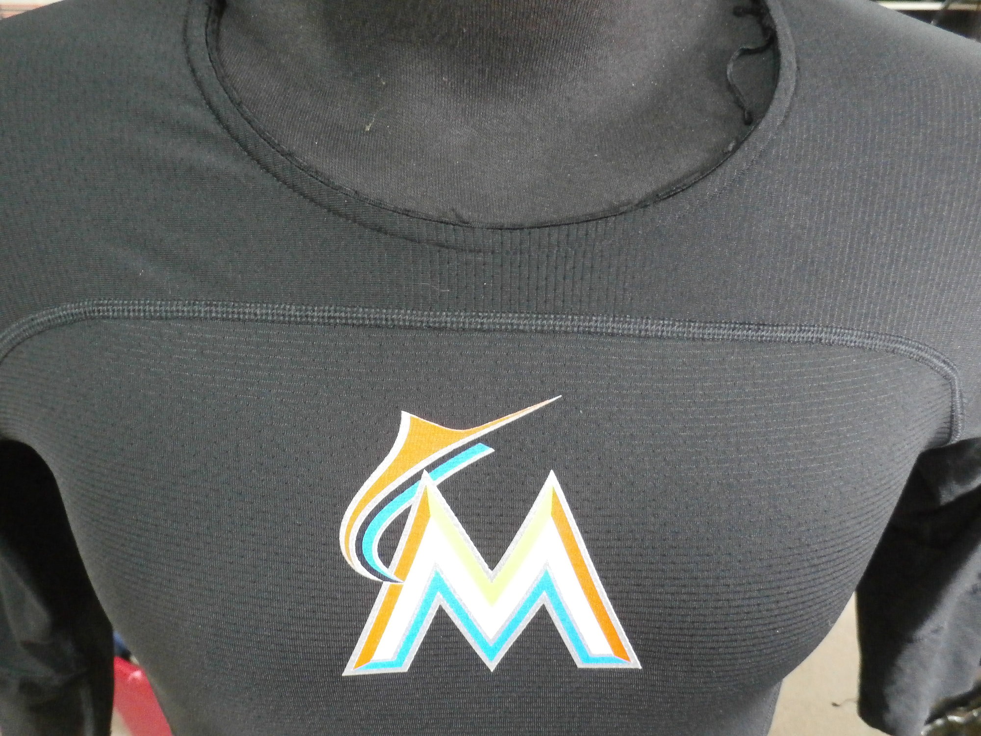 Nike Men's Miami Marlins Black Over Shoulder T-Shirt