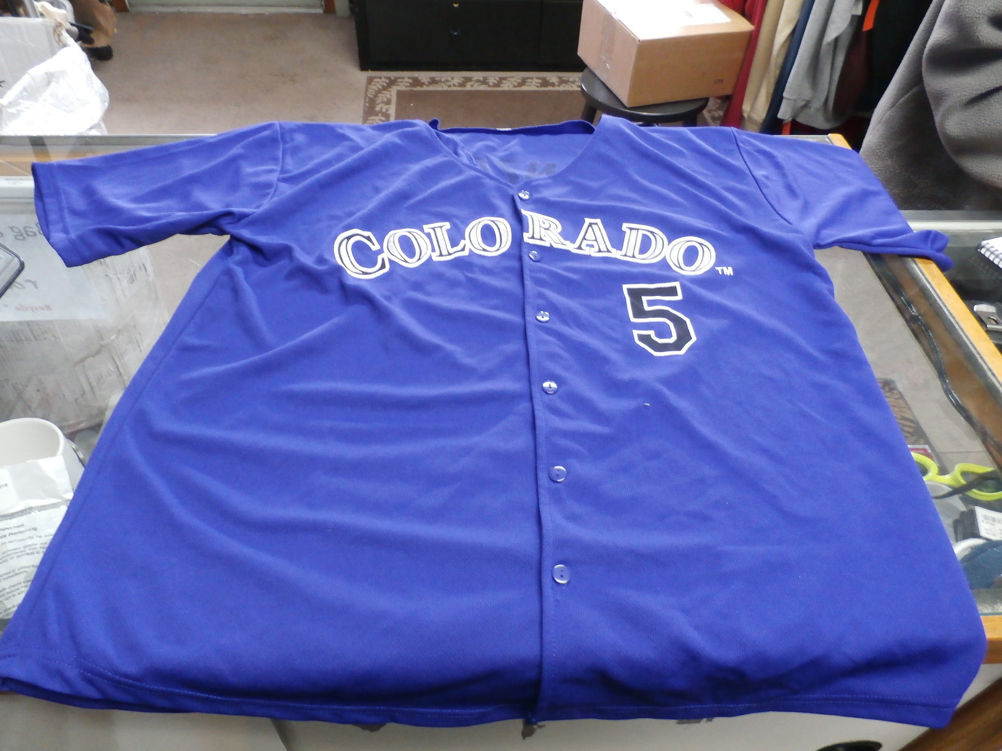 Colorado Rockies MLB Button Jersey - XL