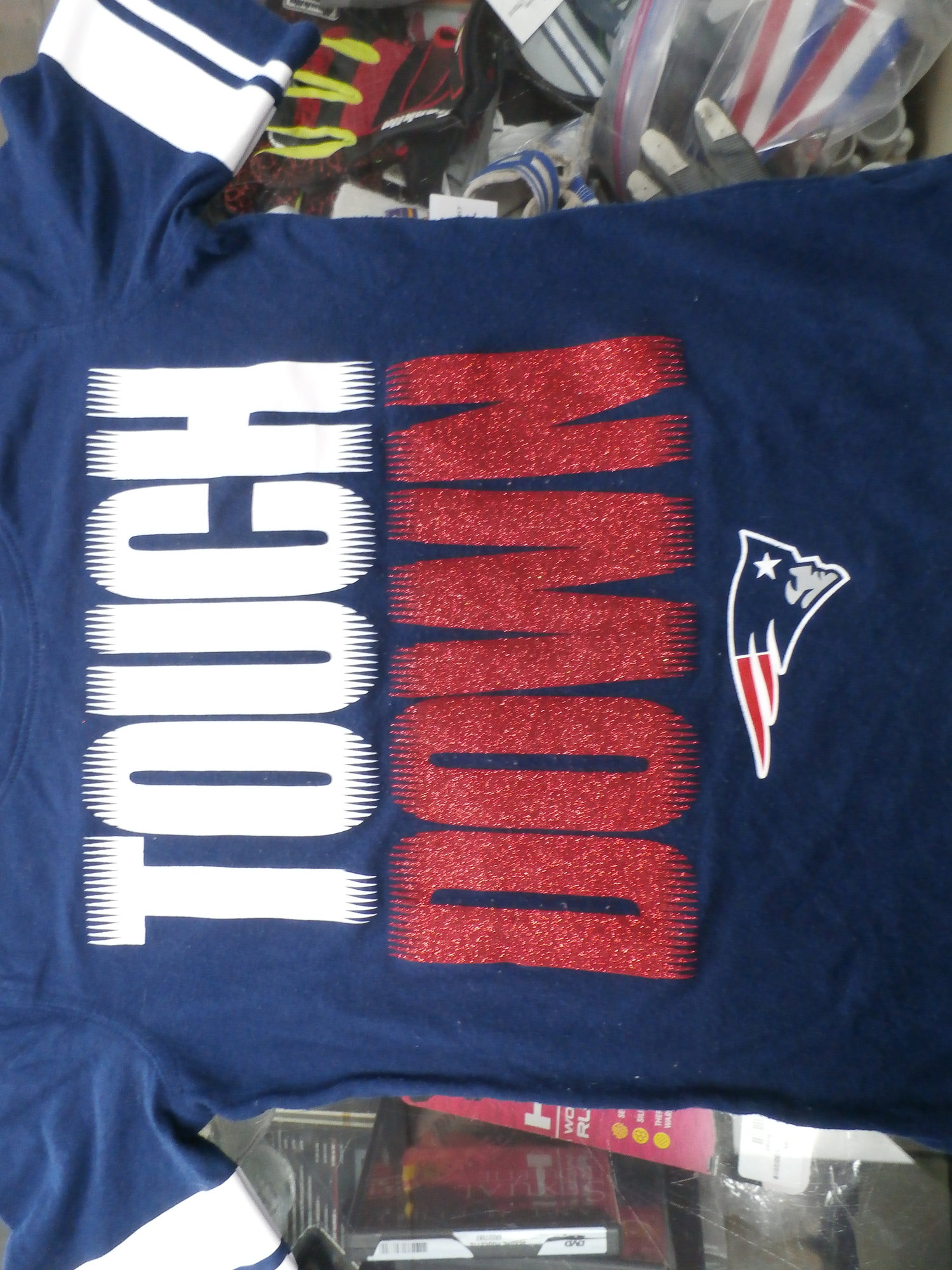 NE Patriots Shirt Kids  Recycled ActiveWear ~ FREE SHIPPING USA ONLY~