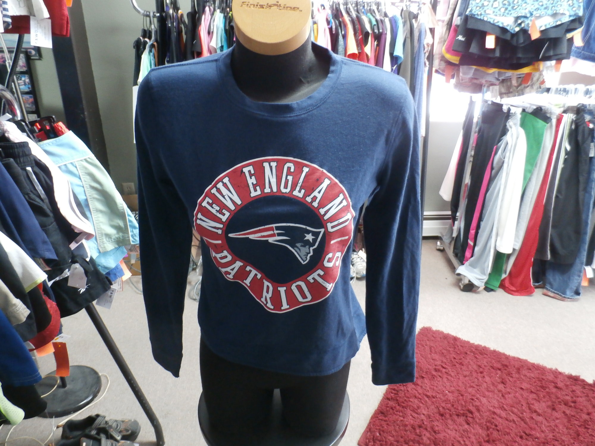 NE Patriots Shirt Women  Recycled ActiveWear ~ FREE SHIPPING USA ONLY~