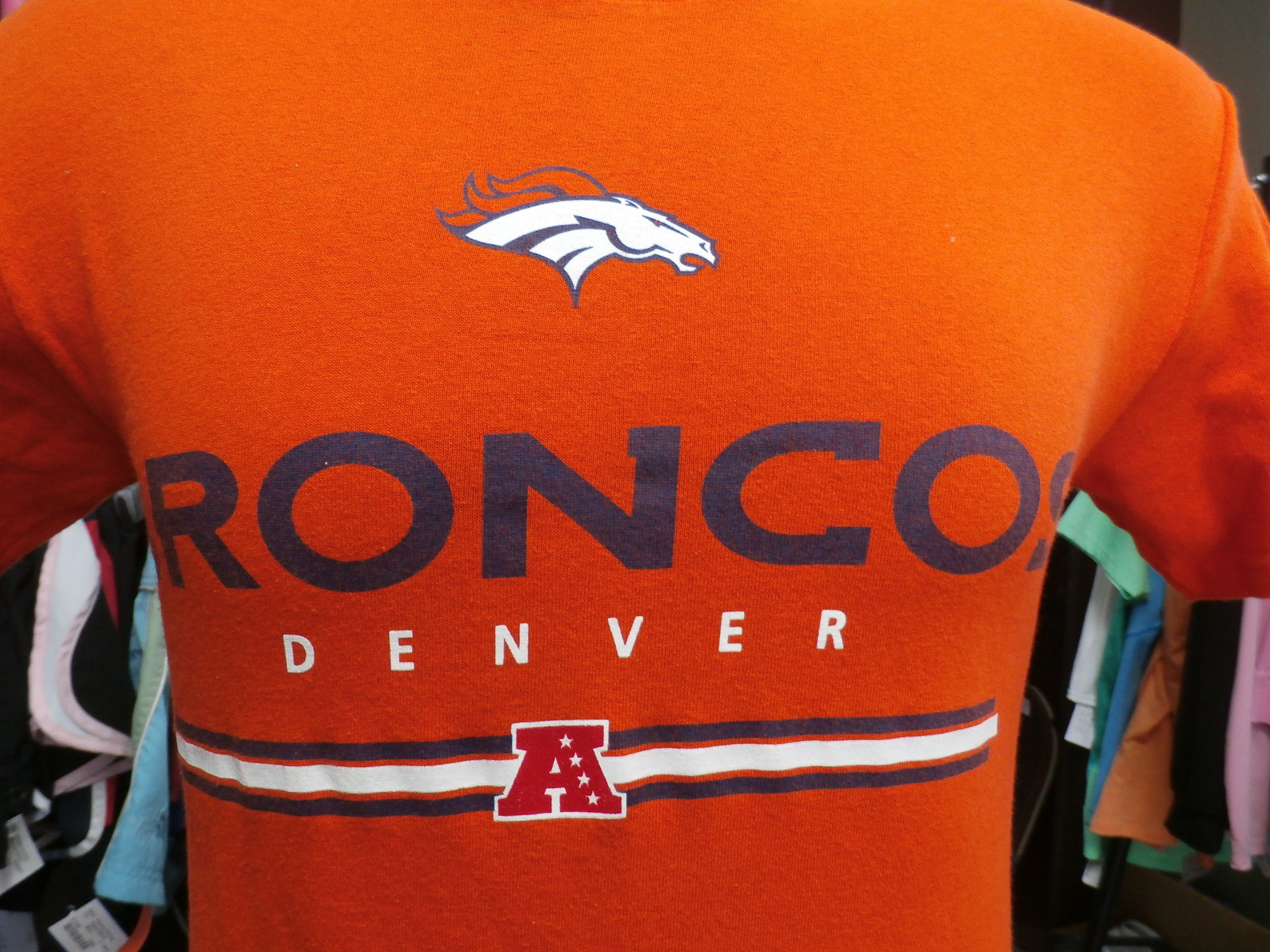 Denver Broncos Shirt  Recycled ActiveWear ~ FREE SHIPPING USA ONLY~