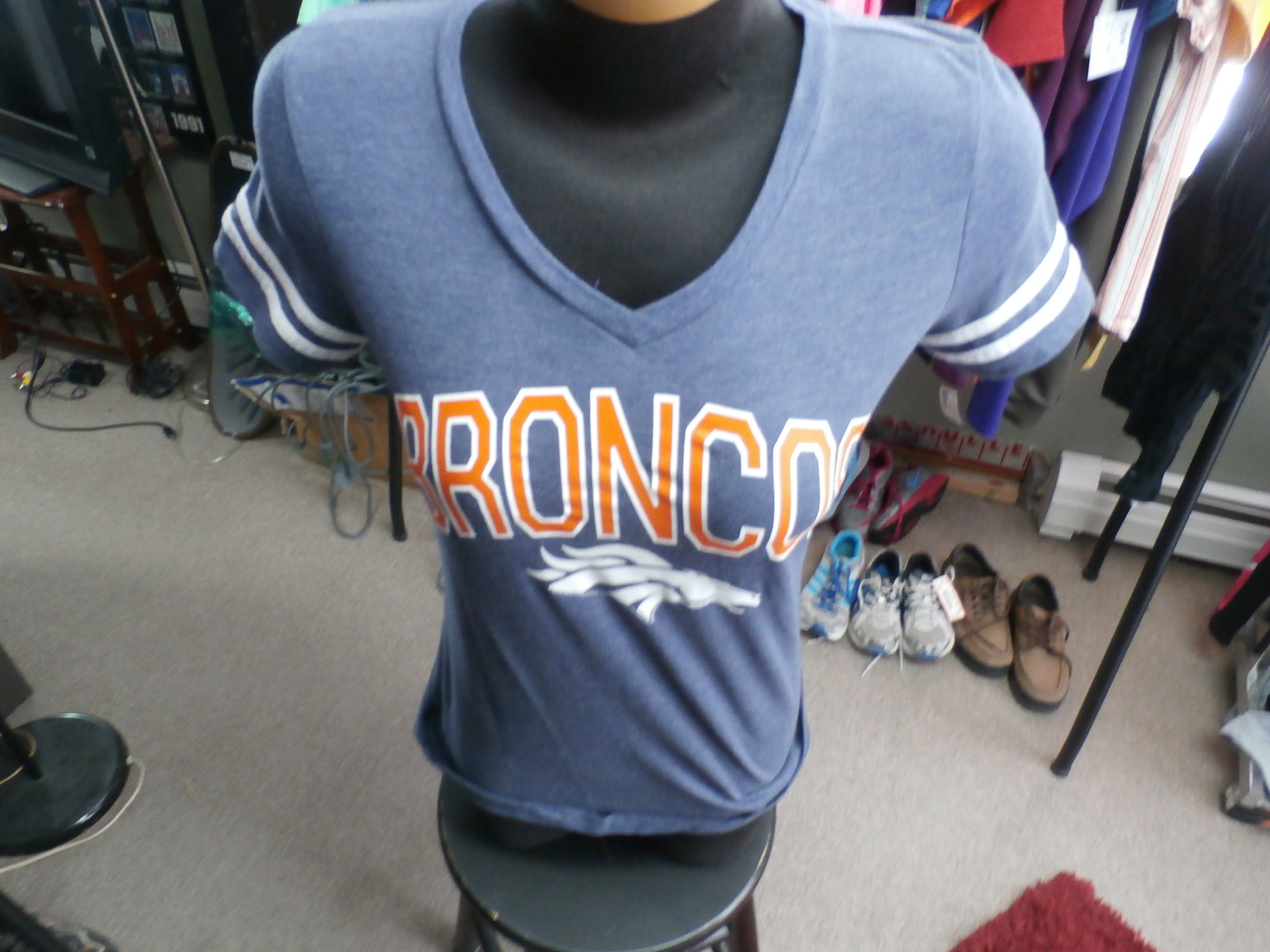 Denver Broncos Shirt  Recycled ActiveWear ~ FREE SHIPPING USA ONLY~