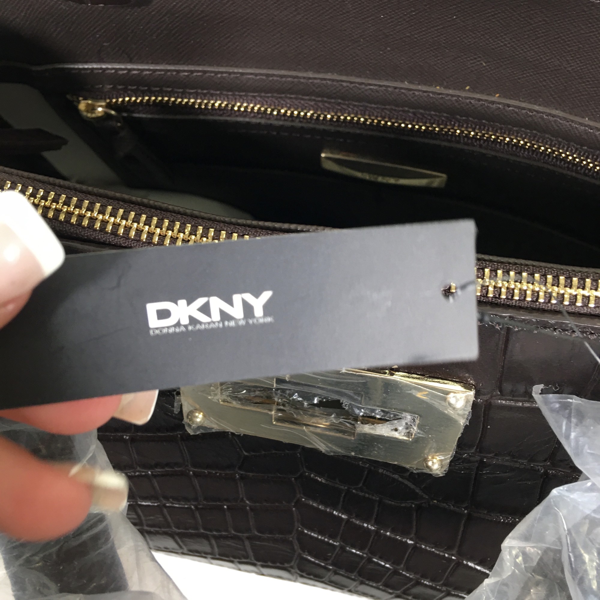 Trendy DKNY Purse with Crossbody Strap