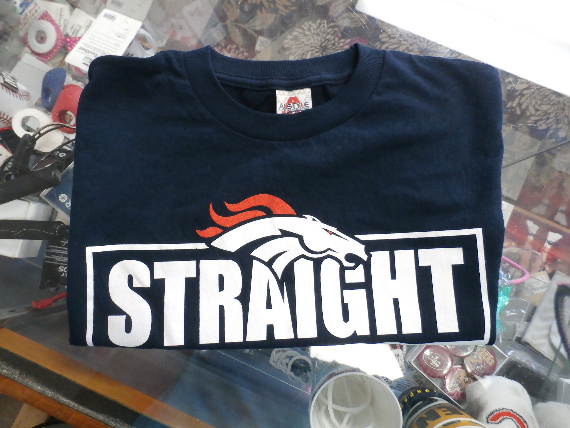 Denver Broncos Shirt  Recycled ActiveWear ~ FREE SHIPPING USA ONLY~