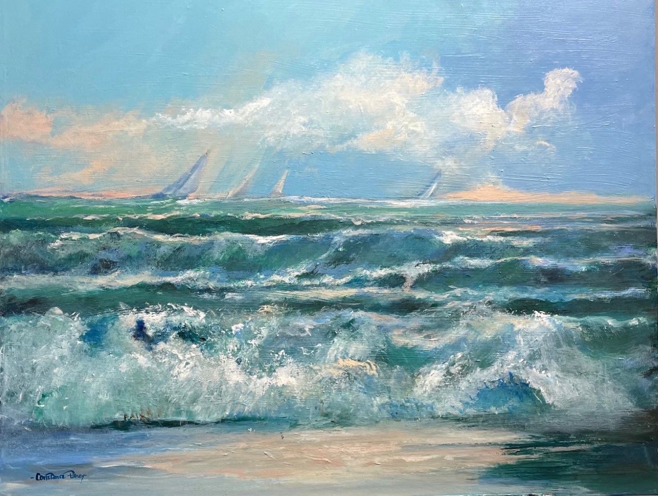 Windswept
Acrylic on Canvas
24 x 30
Constance Fahey
Rough Seas with Sailboats on a Windy Day
Gallery Wrap