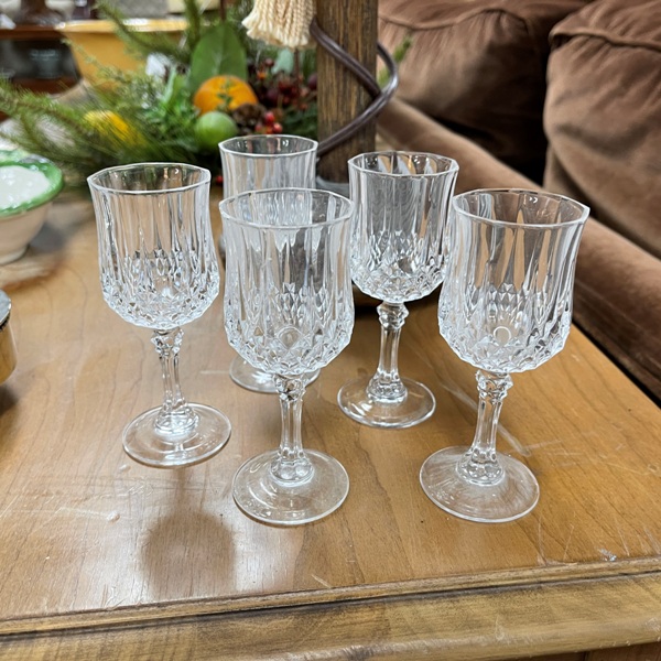 Crystal Cordial Glasses, Set/5