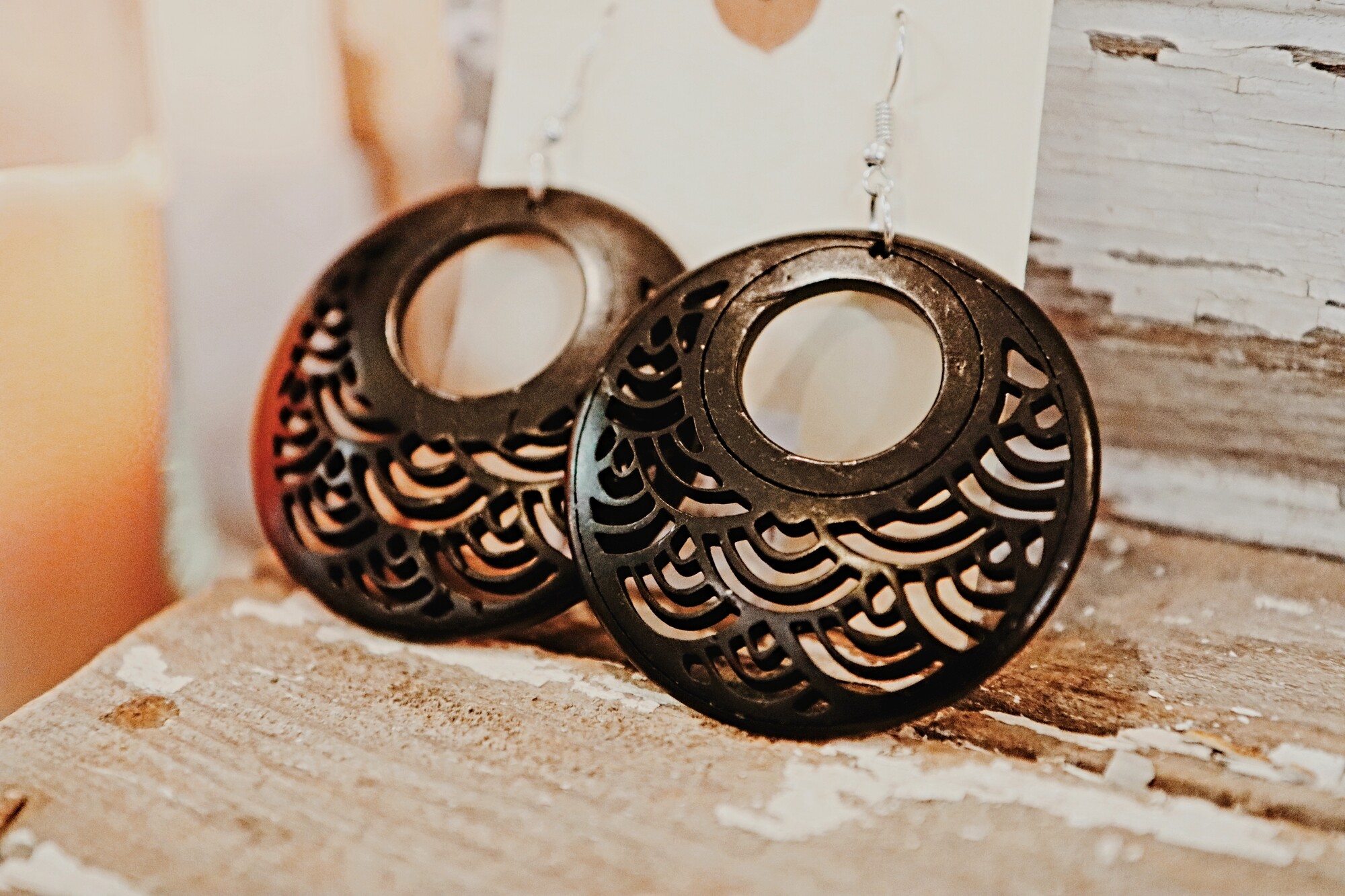 These dangling boho earrings measure 3 inches long. They are perfect to add to any outfit to take it to the next level!
