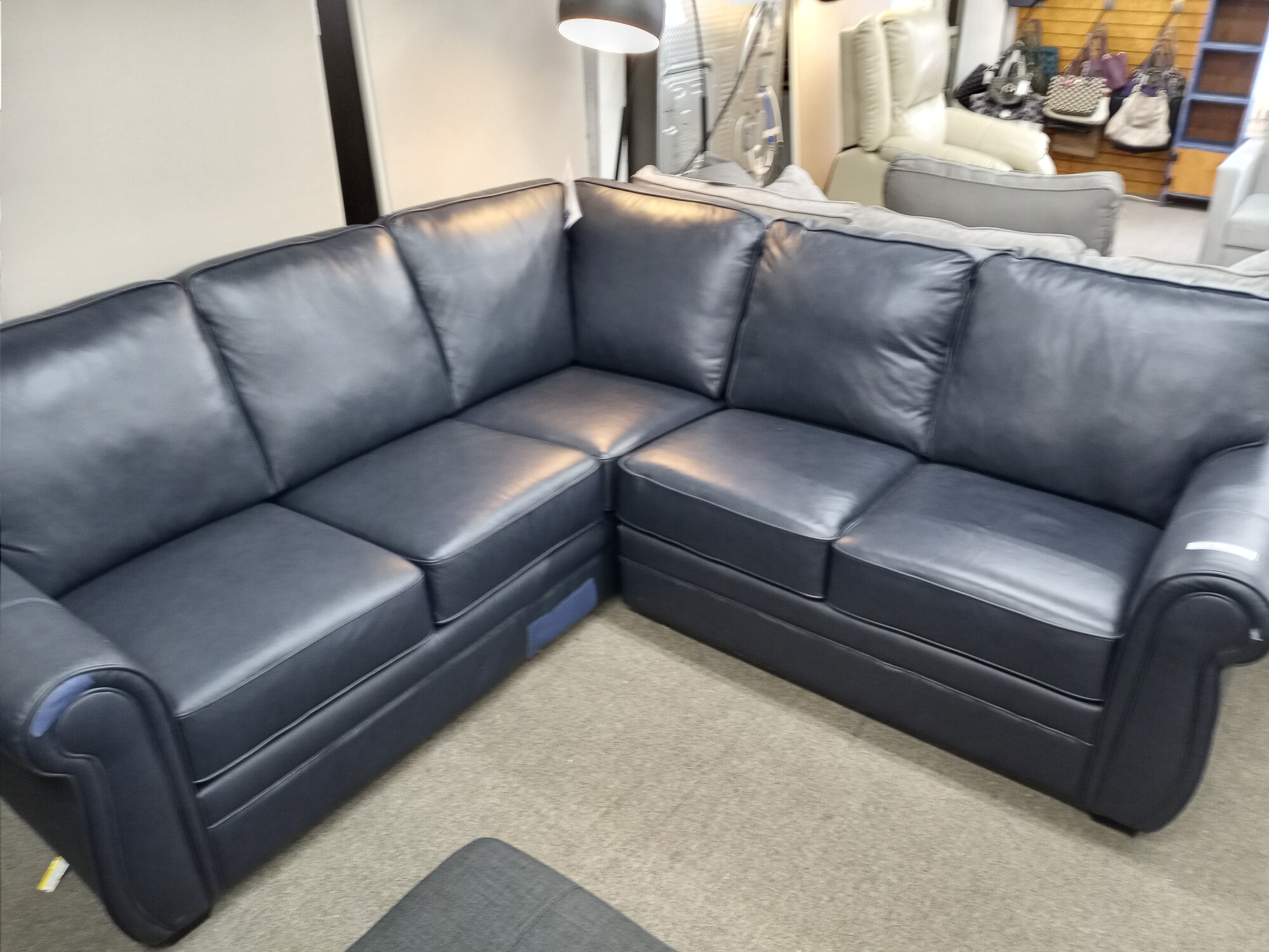 Blue Sectional Damage!!, Trucking damage lower frame and rips in material. Brand NEW