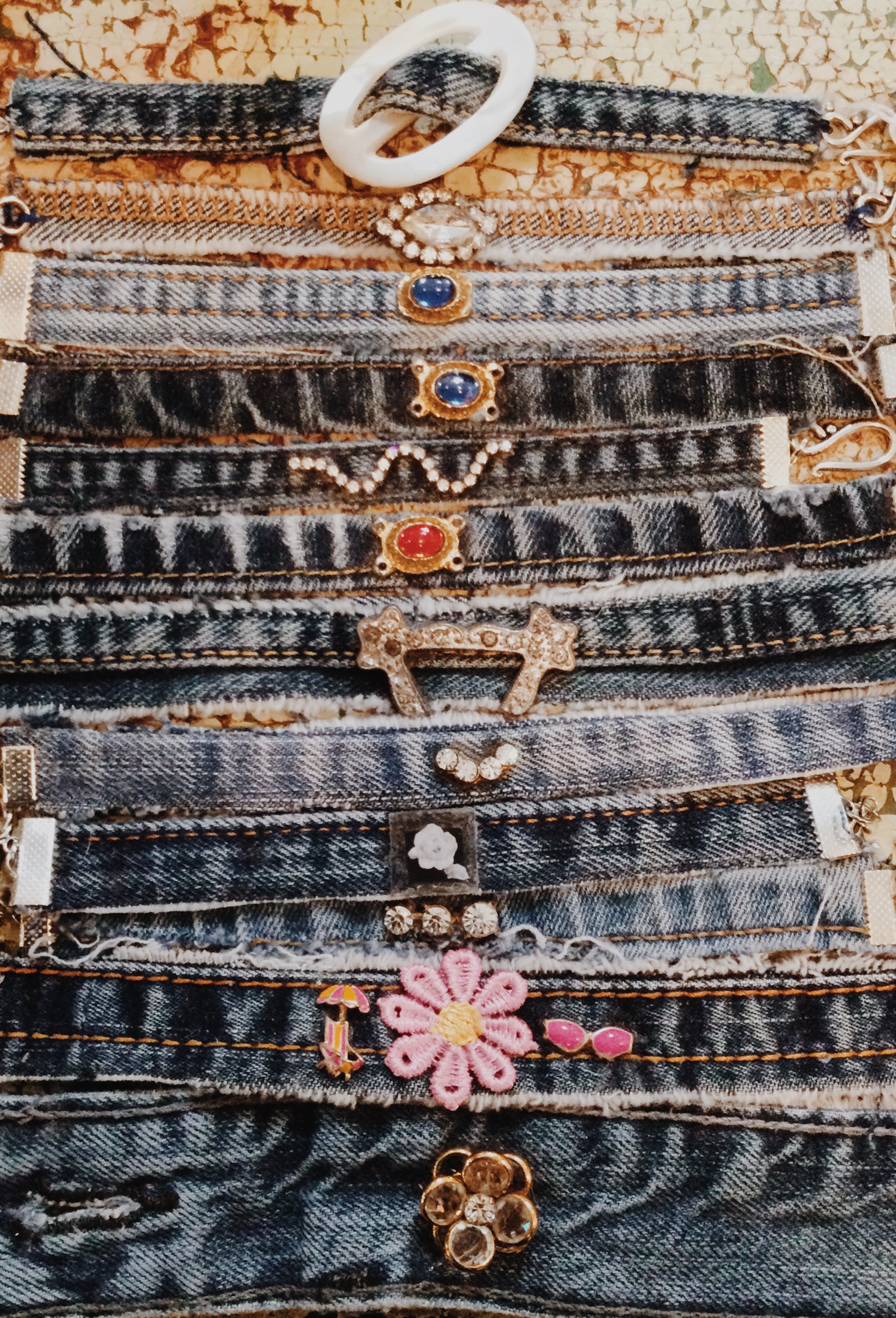 These blue jean Kelli Hawk Designs bracelets are adorable and one of a kind! Please select the number that matches your bracelet choice!