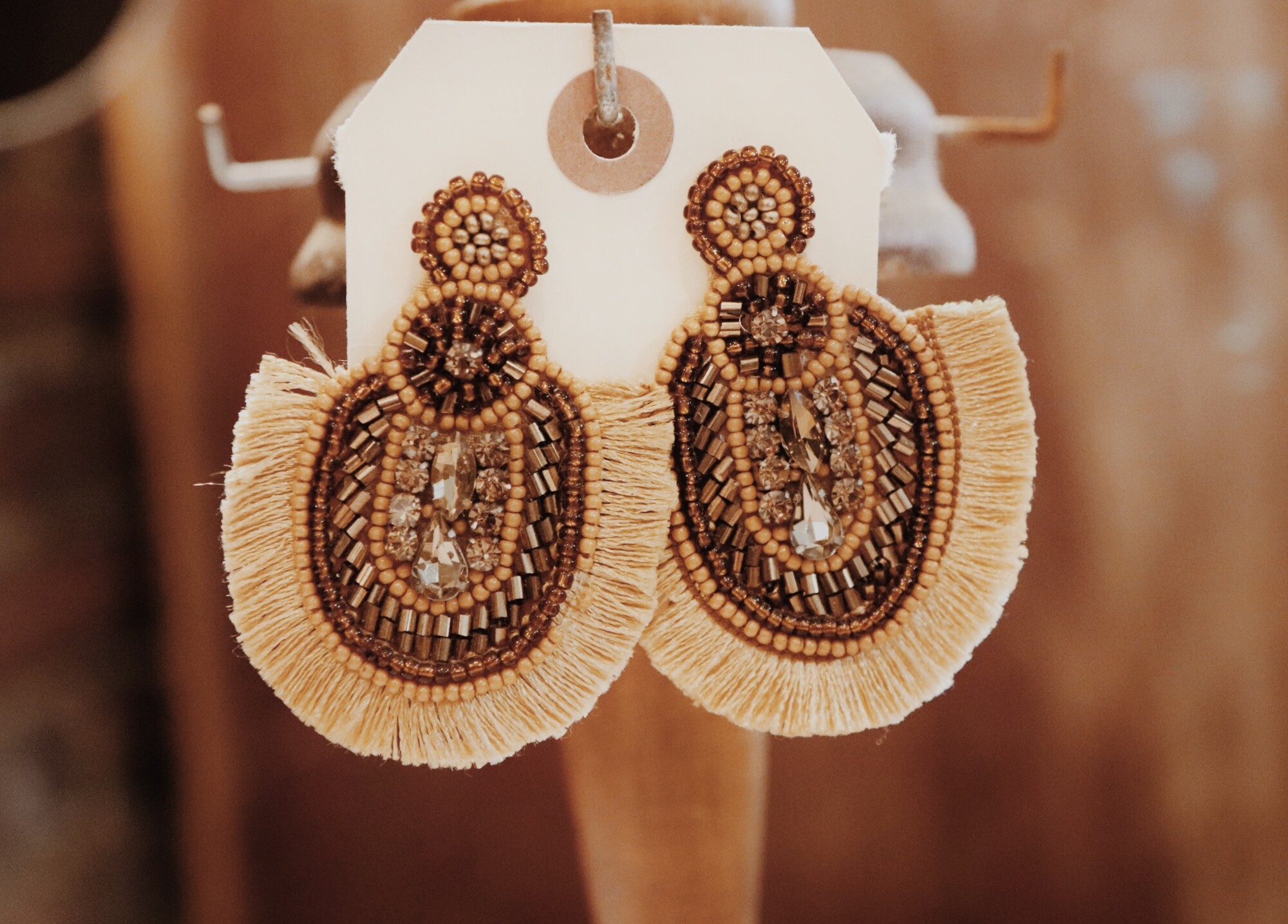 These beautiful earrings measure 2.5 inches long!