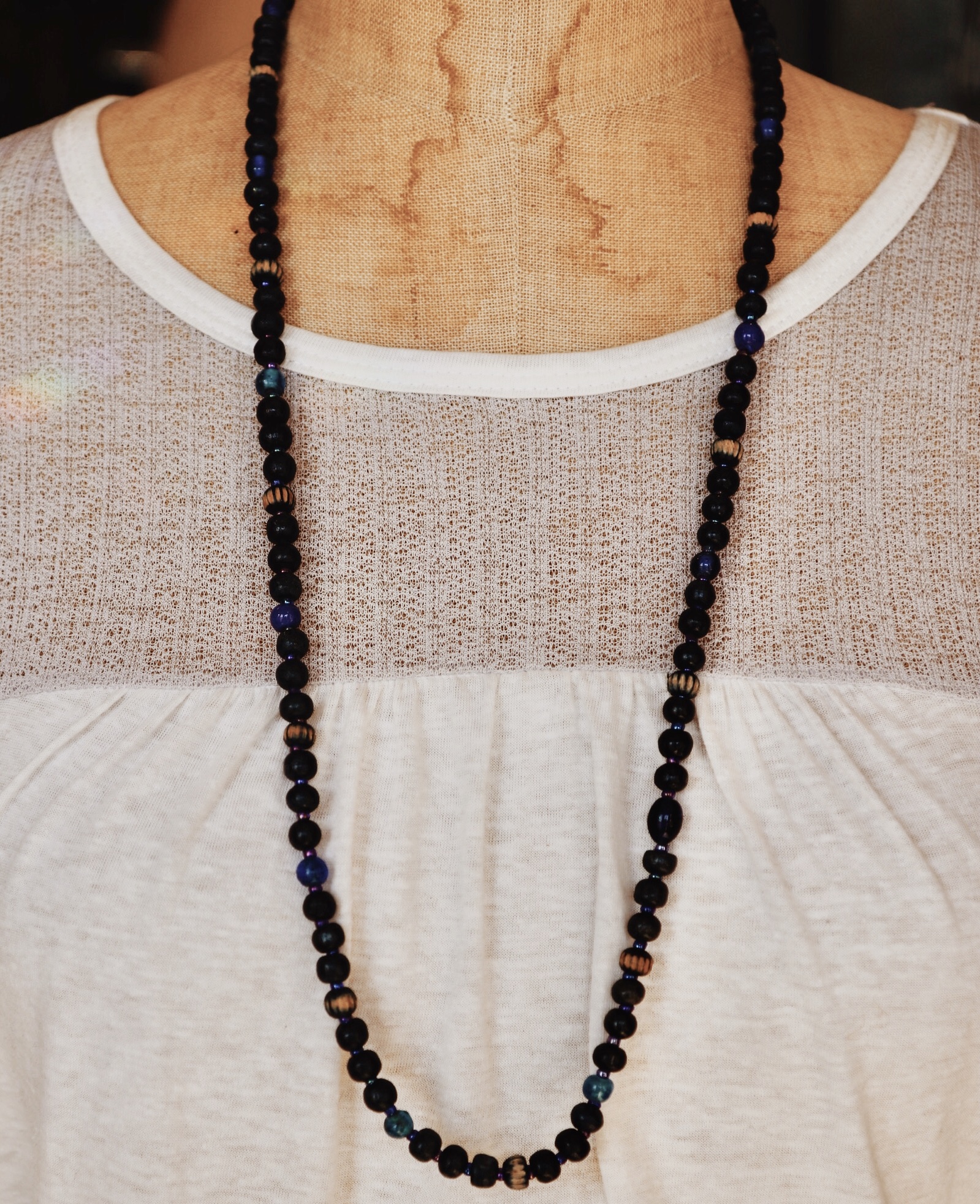 These beaded necklaces are perfect for layering! They are a 31 inch strand.