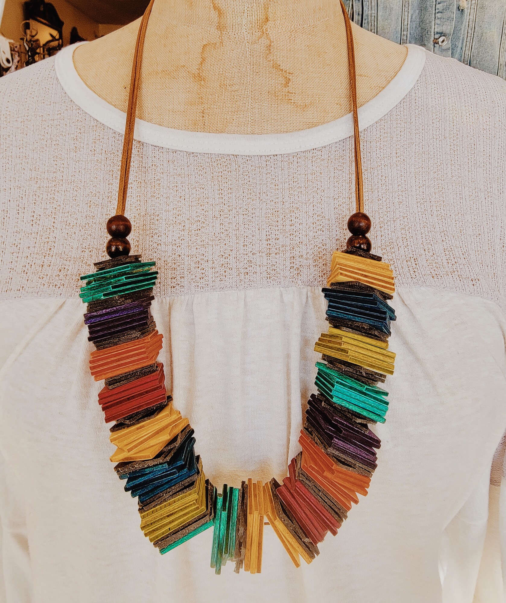 This beautiful and one of a kind necklace is on a 32 inch strand!
