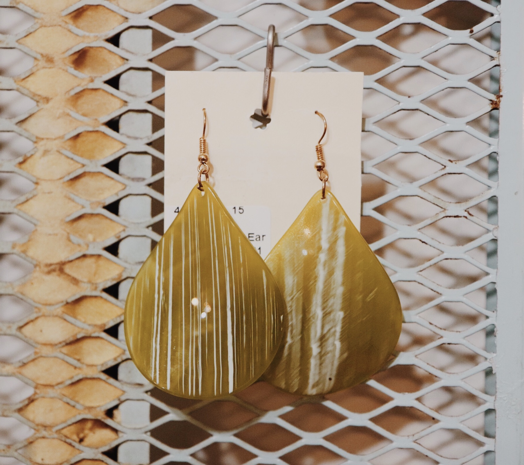 These gorgeous earrings measure 3 inches long!
