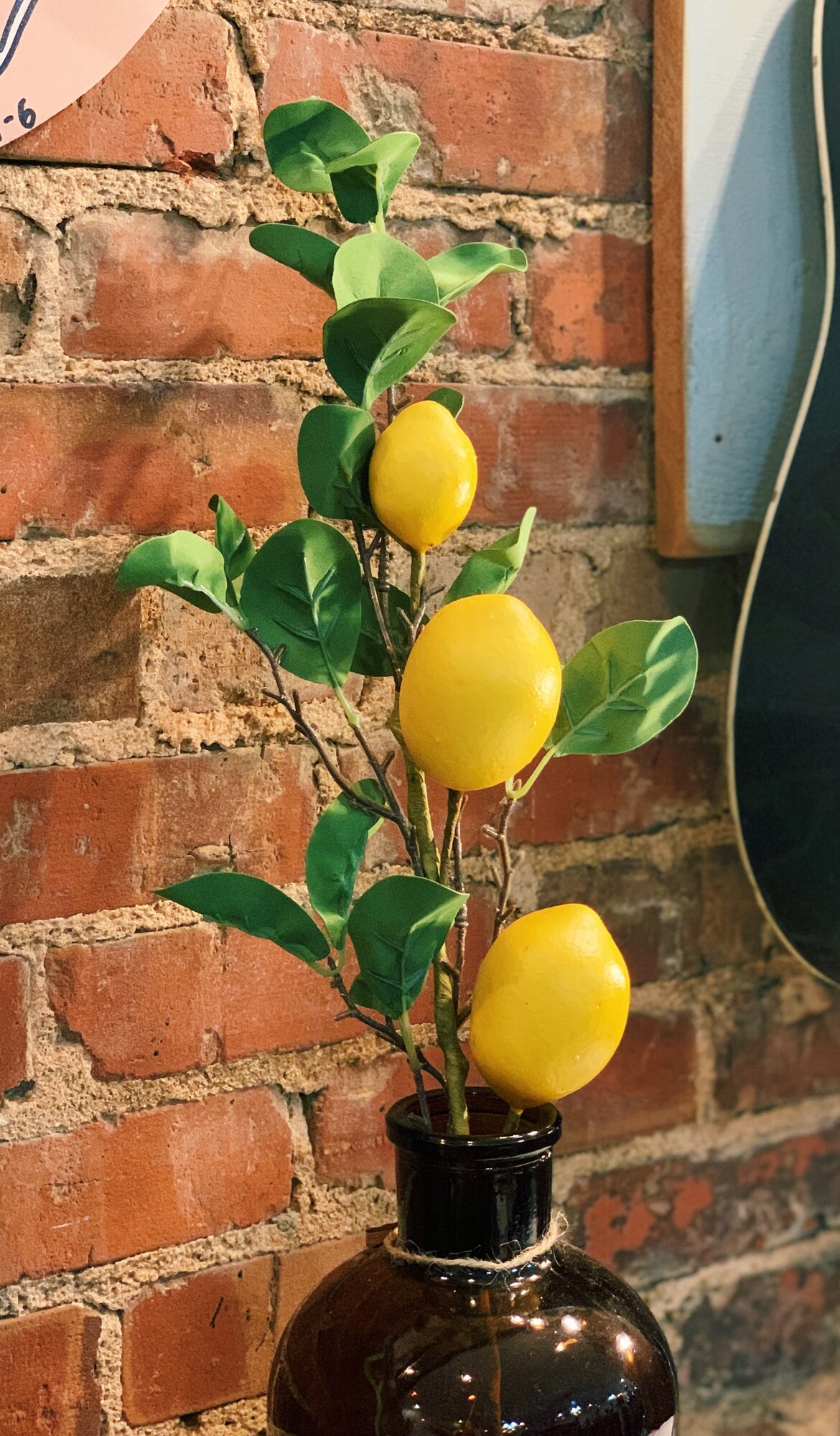These bright and fun lemon stems measure about 2 feet long and are perfect for spring and summer time!