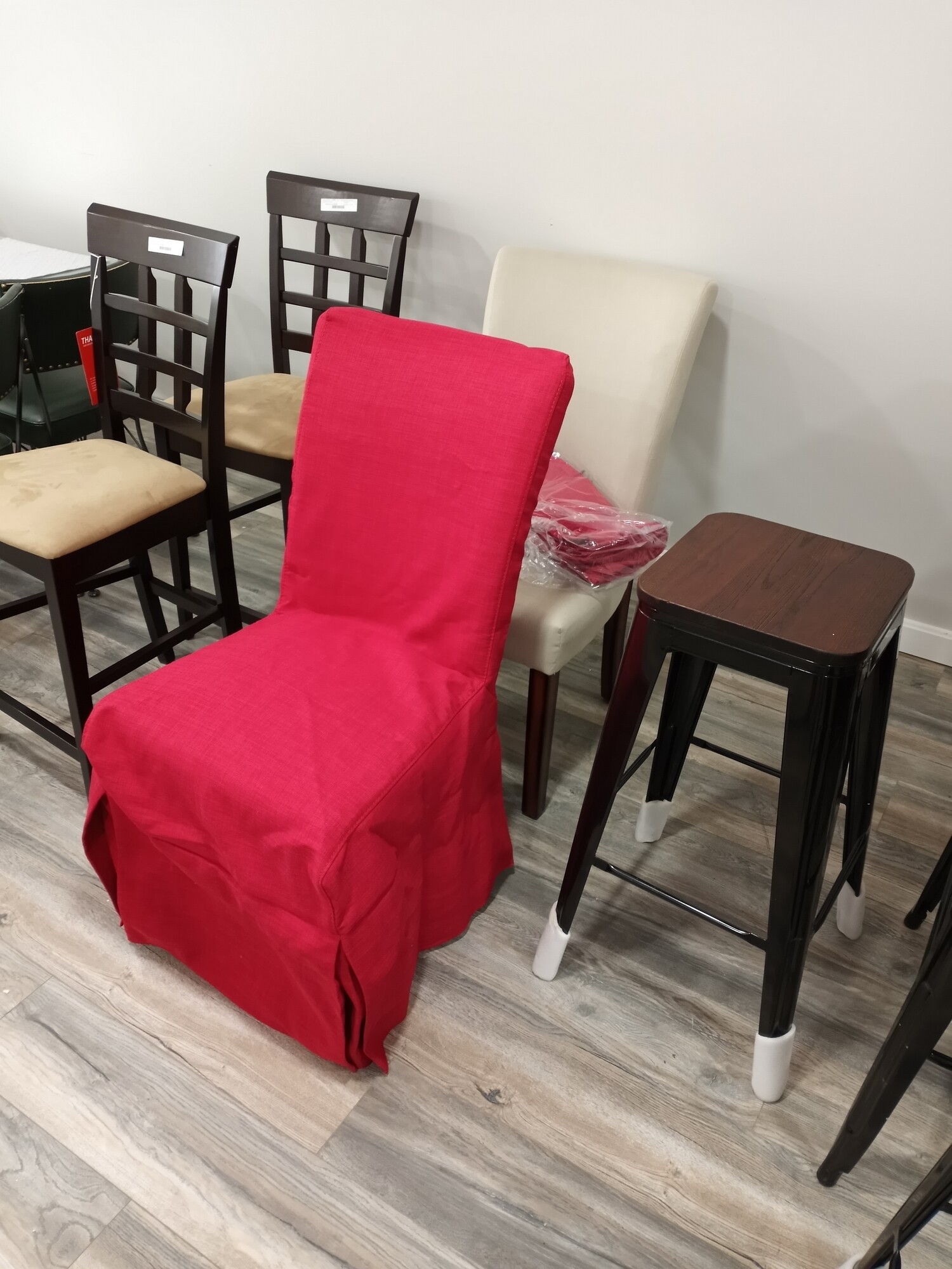 Pr Red Cover Chairs