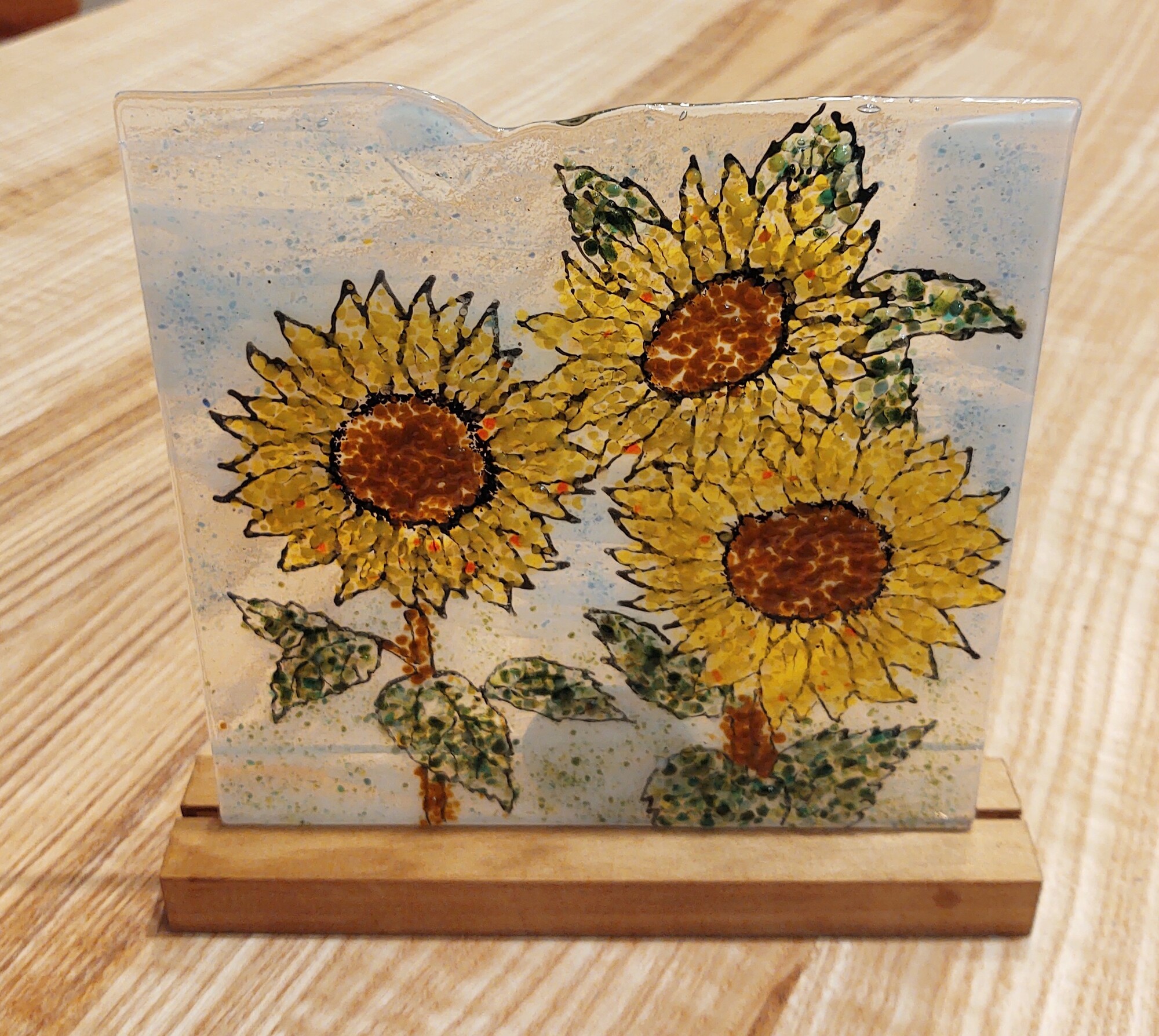 Fused Glass Art Designs
Sunflowers
7x8 inches on Wood