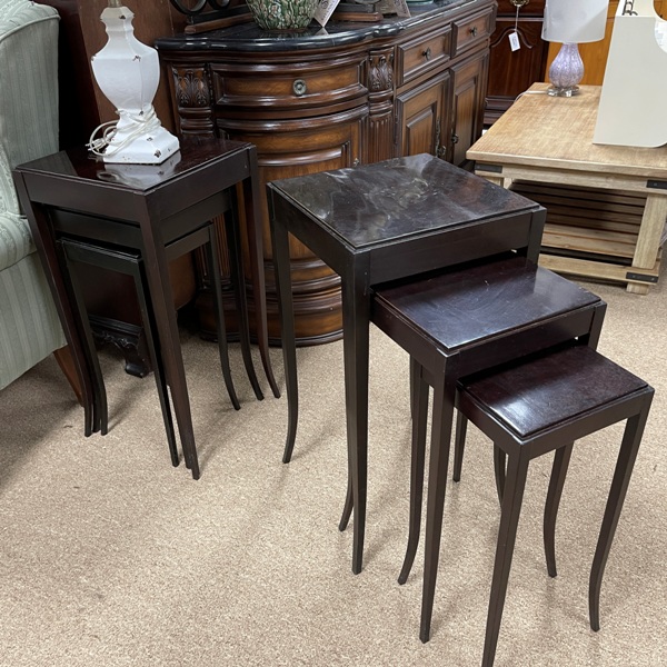 Barbara Berry for Baker Nesting Tables, Set/3, Size: 15x15x29