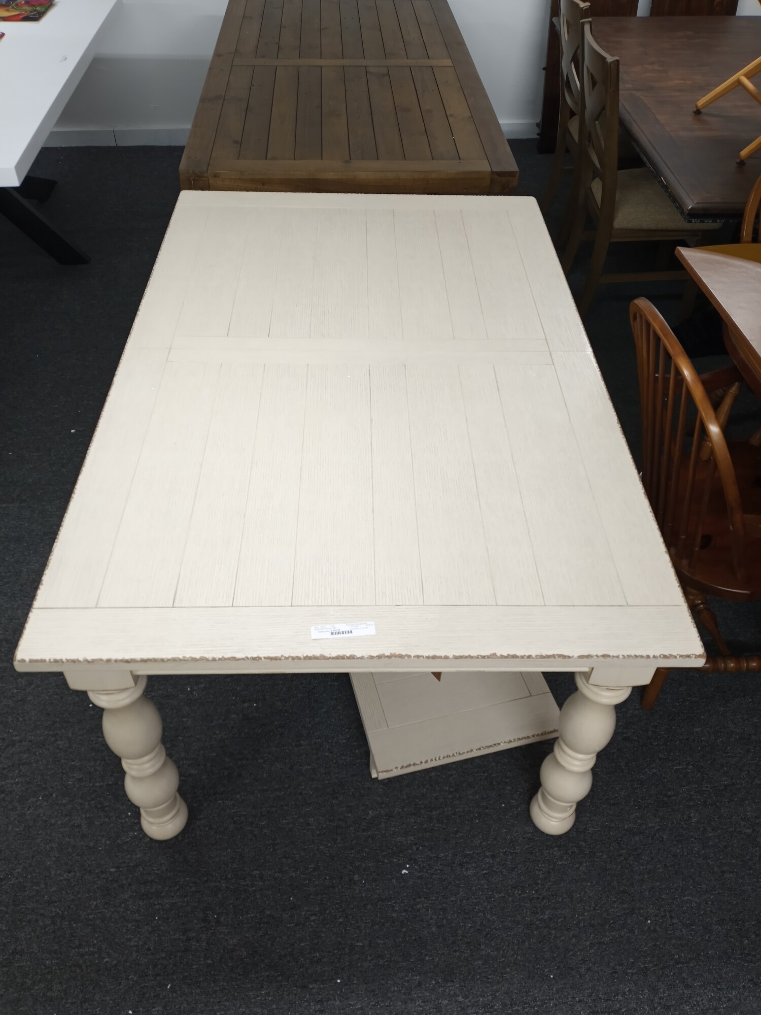 Whitewash Dining Table with leaf