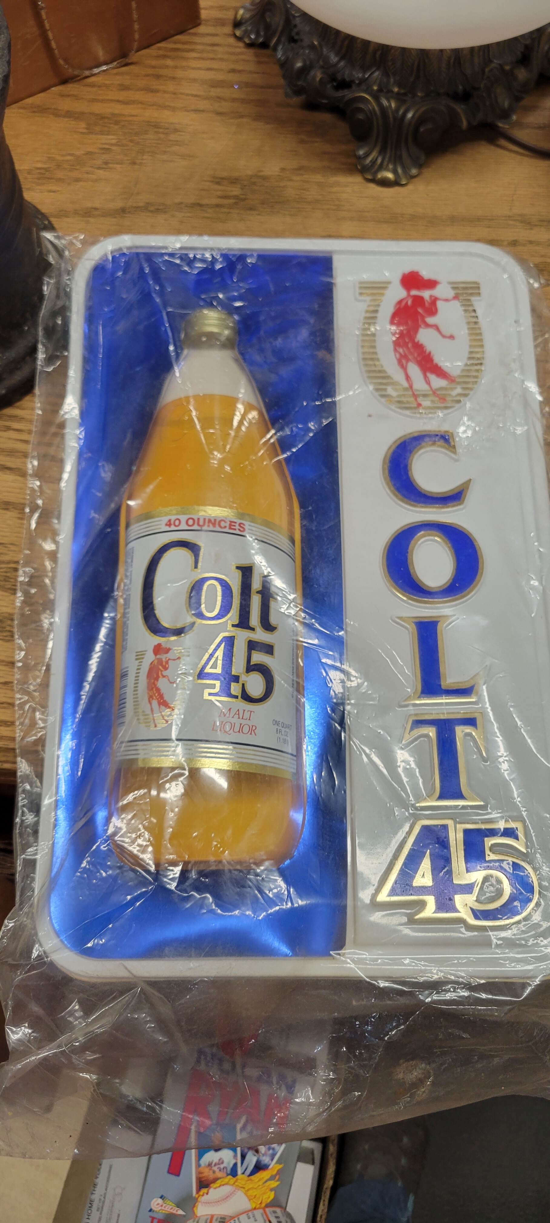 Colt 45 Plastic Sign