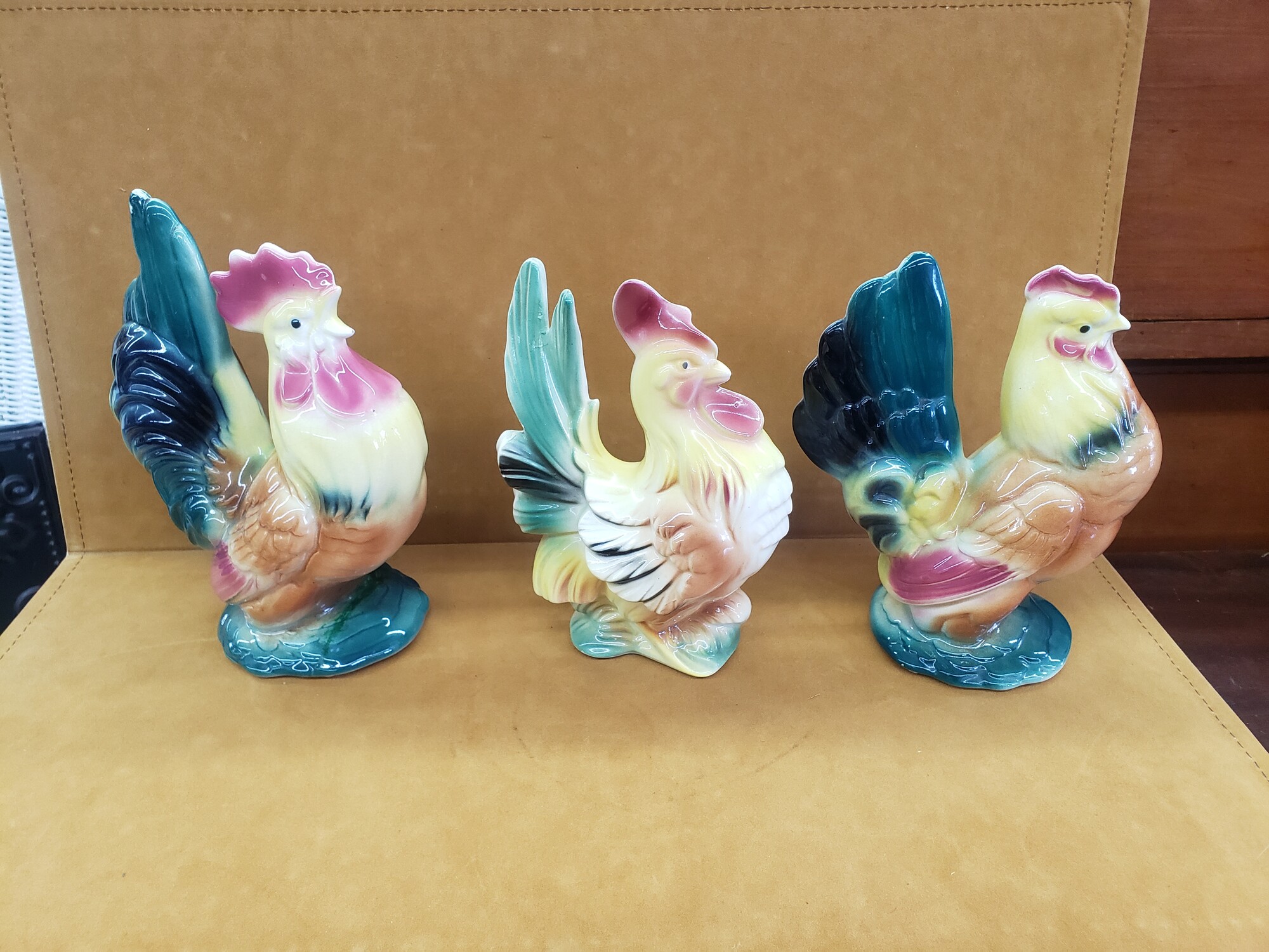 Royal Copley Rooster, Chicken & Chick :)  Set of 3