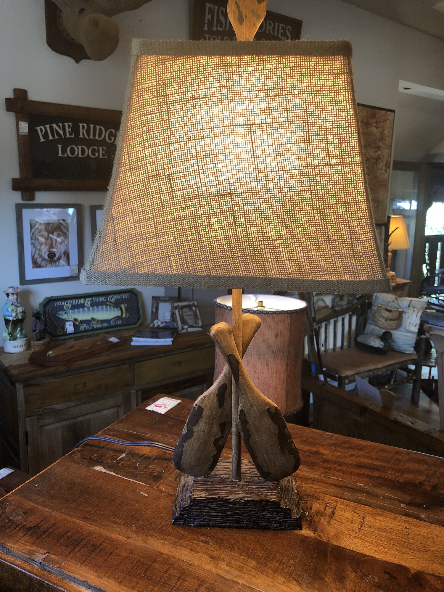 Paddle Lamp, Size: 23Hx12Wx8D