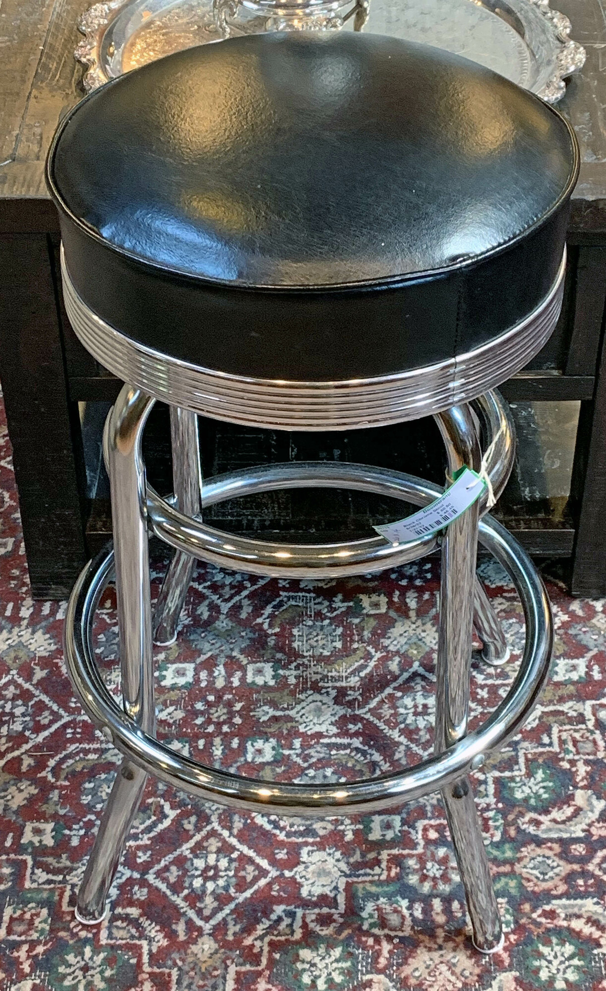 Black Chrome Stool - $50.50
26 In Tall X 14 In Round