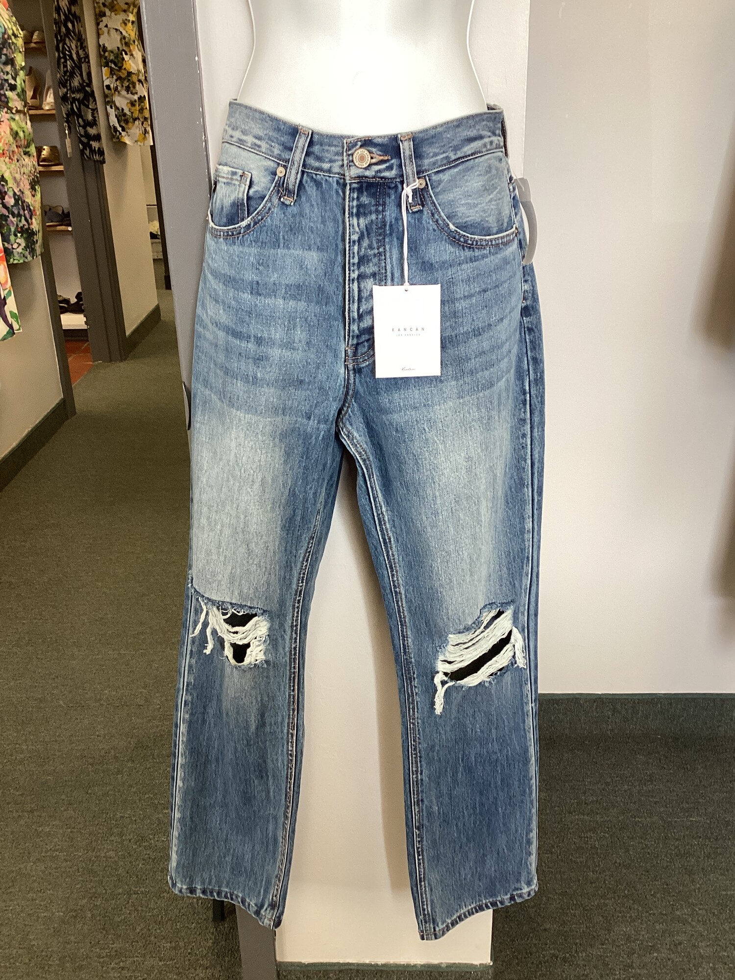Ribbed Jeans, Denim, Size: 5 Sm