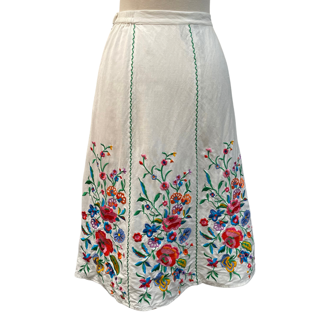 Linea Floral Linen Skirt | The Clothes Rack